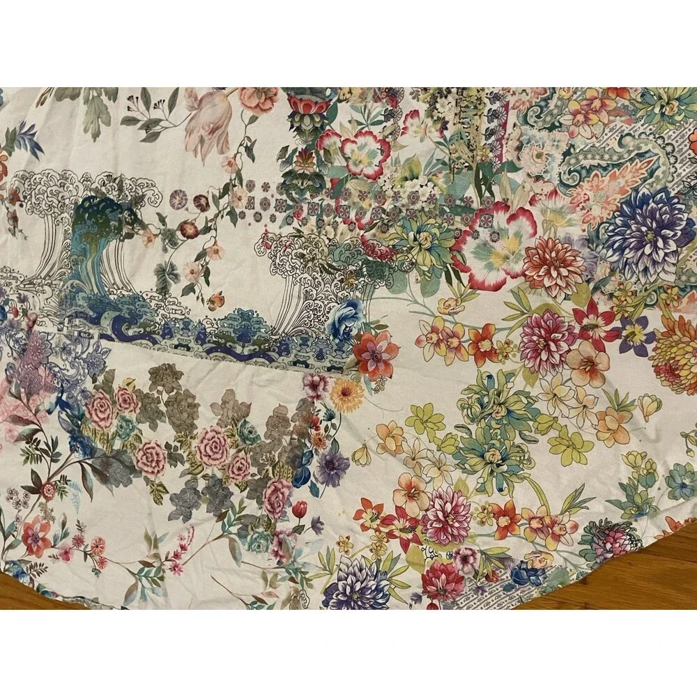 Johnny Was Tablecloth Round Flowers Boho Style 67